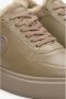 Estro Dames Sand Beige High-Top Winter Sneakers met Leer en Bont Er00114133 Beige Dames - Thumbnail 2
