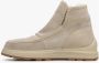 Estro Dames Sand Beige Snowboots met Suède & Echt Bont Beige Dames - Thumbnail 4