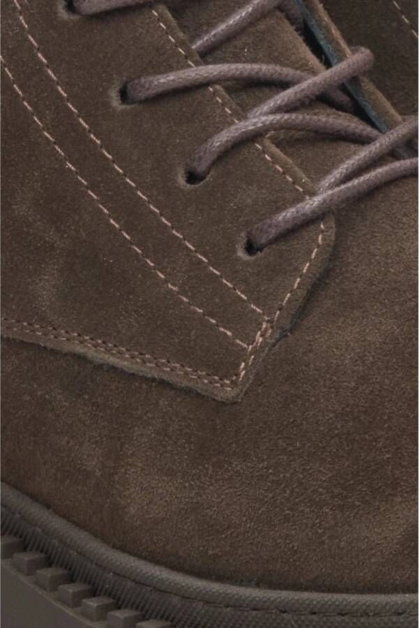 Estro Dames Zadelbruine Winterlaarzen gemaakt van Echt Velours met een Band Brown Dames