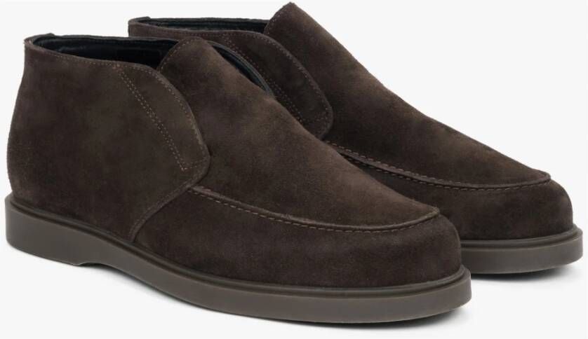 Estro Donkerbruine Loafers Brown Heren