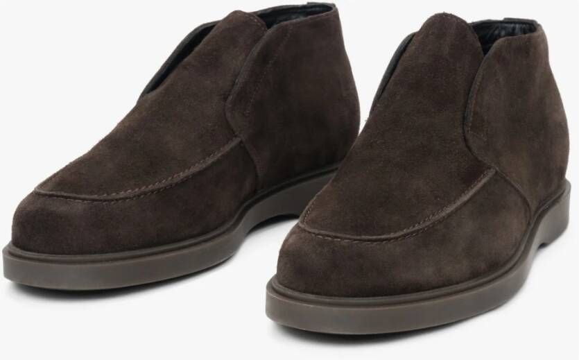 Estro Donkerbruine Loafers Brown Heren