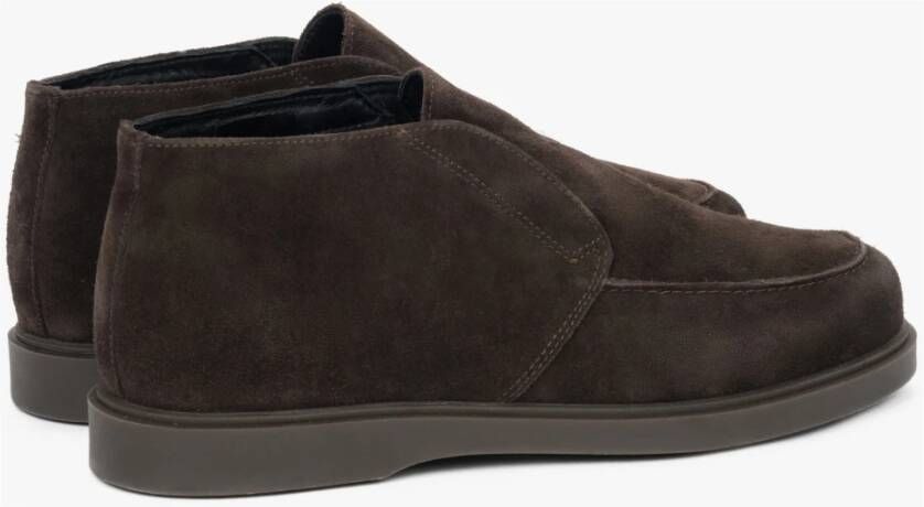 Estro Donkerbruine Loafers Brown Heren