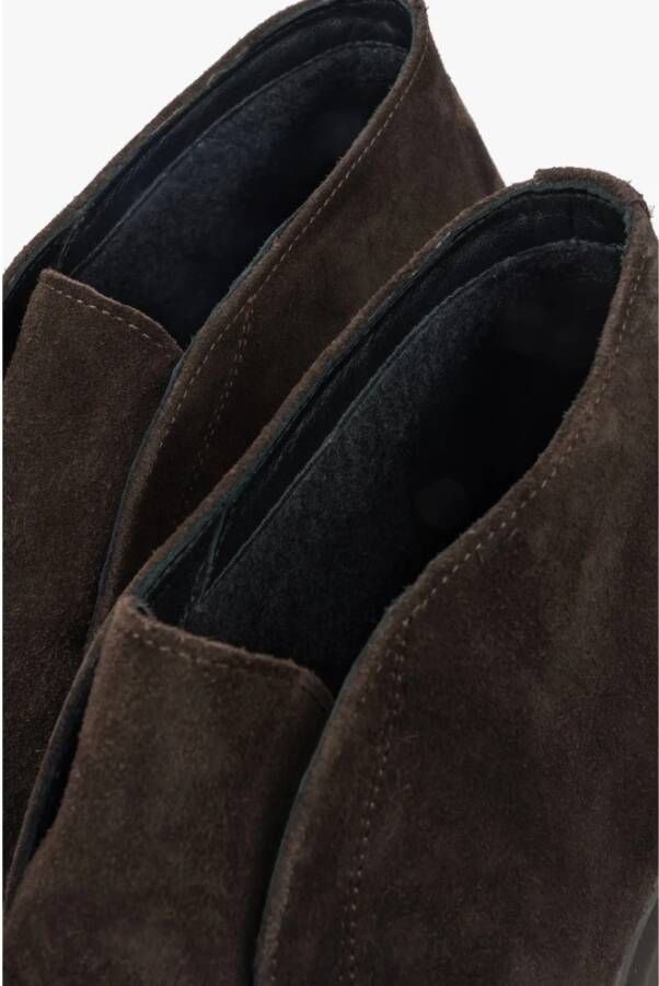 Estro Donkerbruine Loafers Brown Heren