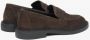 Estro Donkerbruine Penny Loafers voor dames gemaakt van echt velours Brown Dames - Thumbnail 5