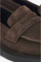 Estro Donkerbruine Penny Loafers voor dames gemaakt van echt velours Brown Dames - Thumbnail 6