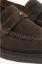 Estro Donkerbruine Penny Loafers voor dames gemaakt van Premium Italiaans echt velours - Thumbnail 2