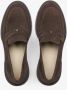 Estro Donkerbruine Penny Loafers voor dames gemaakt van Premium Italiaans Echt Velours Brown Dames - Thumbnail 4