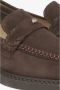 Estro Donkerbruine Penny Loafers voor dames gemaakt van Premium Italiaans Echt Velours Brown Dames - Thumbnail 6