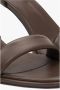 Estro Donkerbruine Sandalen met Hak - Thumbnail 2