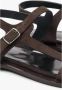 Estro Donkerbruine Velours Sandalen met Dunne Bandjes - Thumbnail 2