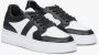 Estro Dames Zwart & Wit Leren Lage Sneakers Er00113060 Black Dames - Thumbnail 2