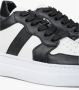 Estro Dames Zwart & Wit Leren Lage Sneakers Er00113060 Black Dames - Thumbnail 6