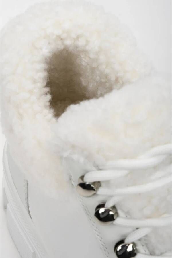 Estro Elegante Witte Veterschoenen voor de Winter White Dames