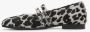 Estro Dames Fluffy Luipaardprint Ballet Flats met een Gesp Er00115697 Multicolor Dames - Thumbnail 2