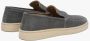 Estro Grijze loafers voor heren gemaakt van premium Italiaans echt velours Gray Heren - Thumbnail 5