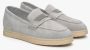 Estro Grijze Mocassins voor Dames gemaakt van Echt Velours Er00115102 Gray Dames - Thumbnail 3
