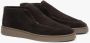 Estro Heren Donkerbruine Hoge Mocassins gemaakt van Premium Italiaans Echt Velours Brown Heren - Thumbnail 3