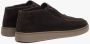 Estro Heren Donkerbruine Hoge Mocassins gemaakt van Premium Italiaans Echt Velours Brown Heren - Thumbnail 4