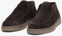 Estro Heren Donkerbruine Hoge Mocassins gemaakt van Premium Italiaans Echt Velours Brown Heren - Thumbnail 5