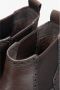 Estro Heren donkerbruine leren Chelsea laarzen met folk perforatie Brown Heren - Thumbnail 6