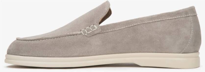 Estro Heren Lichtbeige Loafers gemaakt van Echt Velours Beige Heren