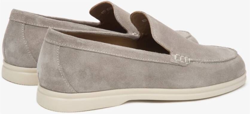 Estro Heren Lichtbeige Loafers gemaakt van Echt Velours Beige Heren