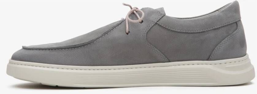 Estro Heren Grijze Loafers gemaakt van Echt Italiaans Velours Er00114393 Gray Heren