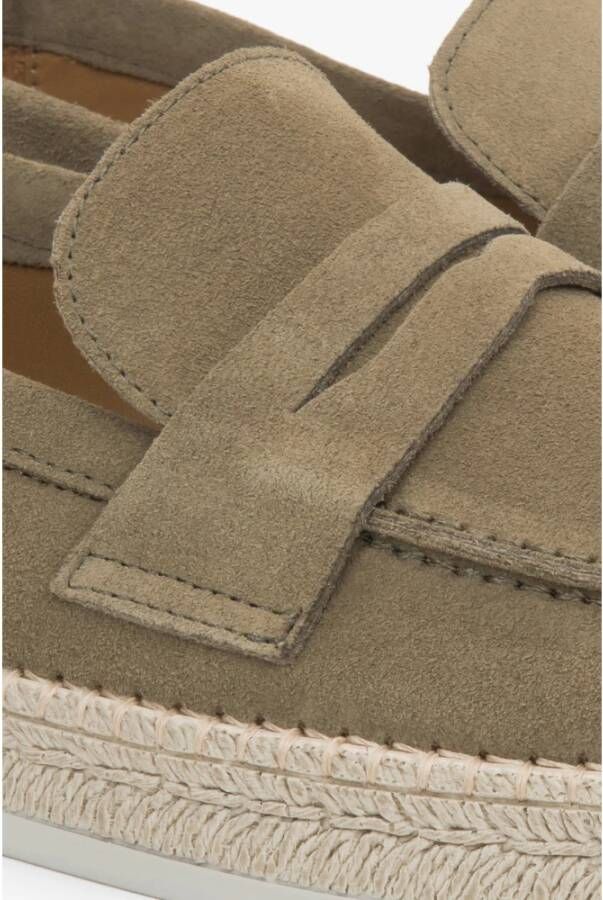 Estro Khaki Mocassins
