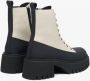 Estro Dames Beige & Zwarte Enkellaarzen gemaakt van Echt Leer Er00113296 Multicolor Dames - Thumbnail 5