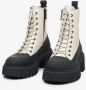 Estro Dames Beige & Zwarte Enkellaarzen gemaakt van Echt Leer Er00113296 Multicolor Dames - Thumbnail 6
