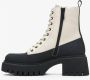 Estro Dames Beige & Zwarte Enkellaarzen gemaakt van Echt Leer Er00113296 Multicolor Dames - Thumbnail 7