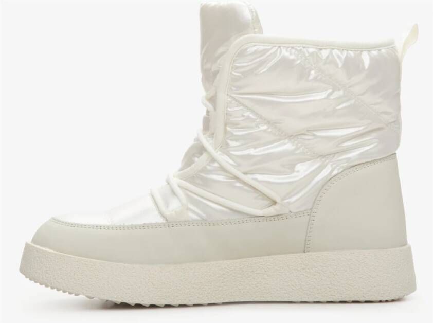 Estro Dames Licht Beige Bontgevoerde Sneeuwlaarzen Er00114128 Beige Dames