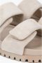 Estro Lichtbeige Velours Slippers - Thumbnail 2