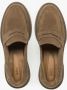 Estro Lichtbruine Penny Loafers voor dames gemaakt van Premium Italiaans Echt Velours Brown Dames - Thumbnail 4