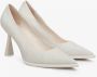 Estro Dames Licht Beige Denim Pumps met een Stabiele Hak Er00114626 Beige Dames - Thumbnail 3