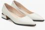Estro Dames Licht Beige Lage Hakken Pumps gemaakt van Echt Leer Er00115105 Beige Dames - Thumbnail 3