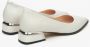 Estro Dames Licht Beige Lage Hakken Pumps gemaakt van Echt Leer Er00115105 Beige Dames - Thumbnail 4