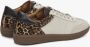 Estro Dames Beige Luipaardprint Sneakers gemaakt van Italiaans Echt Leer Er00115840 Multicolor Dames - Thumbnail 4