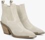 Estro Dames Beige & Grijze Cowboy Laarzen gemaakt van Italiaans Echt Velours Er00114524 Beige Dames - Thumbnail 3