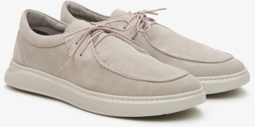 Estro Heren Beige Loafers gemaakt van Echt Italiaans Velours Er00114394 Beige Heren