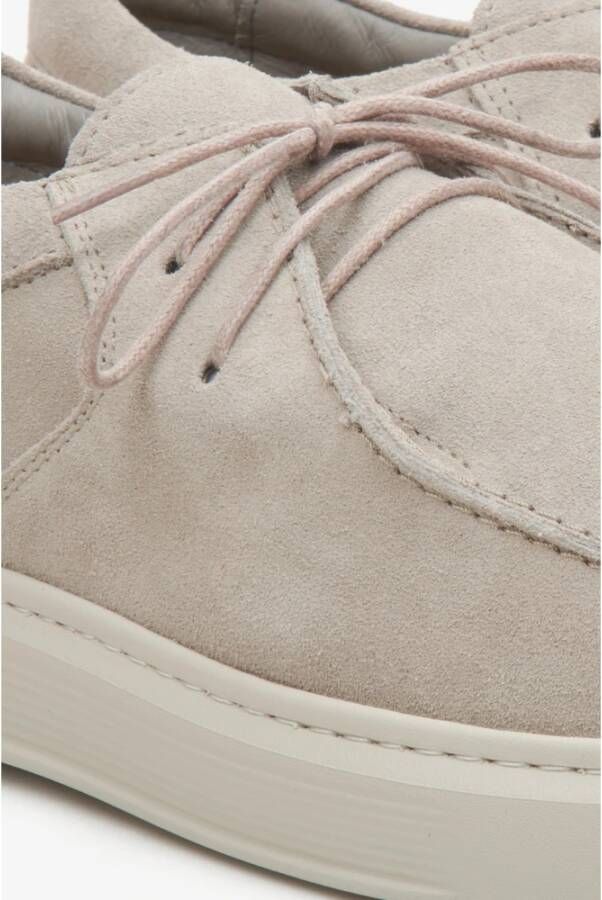 Estro Heren Beige Loafers gemaakt van Echt Italiaans Velours Er00114394 Beige Heren