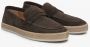 Estro Heren Donkerbruine Mocassins gemaakt van Echt Italiaans Velours Er00115090 Brown Heren - Thumbnail 3
