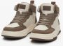 Estro Dames Beige & Bruin Leren High-Top Sneakers Er00114190 Multicolor Dames - Thumbnail 3