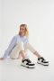 Estro Dames Zwart & Wit Laag-Top Sneakers gemaakt van Echt Leer Er00113581 Black Dames - Thumbnail 2