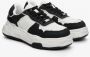 Estro Dames Zwart & Wit Laag-Top Sneakers gemaakt van Echt Leer Er00113581 Black Dames - Thumbnail 3