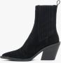 Estro Dames Zwarte Cowboy Laarzen gemaakt van Italiaans Echt Velours Er00110582 Black Dames - Thumbnail 3