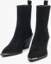 Estro Dames Zwarte Cowboy Laarzen gemaakt van Italiaans Echt Velours Er00110582 Black Dames - Thumbnail 7