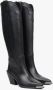 Estro Dames Hoge Zwarte Cowboy Laarzen gemaakt van Italiaans Echt Leer Er00112046 Black Dames - Thumbnail 4