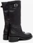 Estro Dames Zwarte Laarzen gemaakt van Italiaans Echt Leer met een Stabiele Hak Er00113611 Black Dames - Thumbnail 4