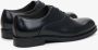 Estro Luxe Zwarte Leren Oxford Schoenen Black Heren - Thumbnail 5